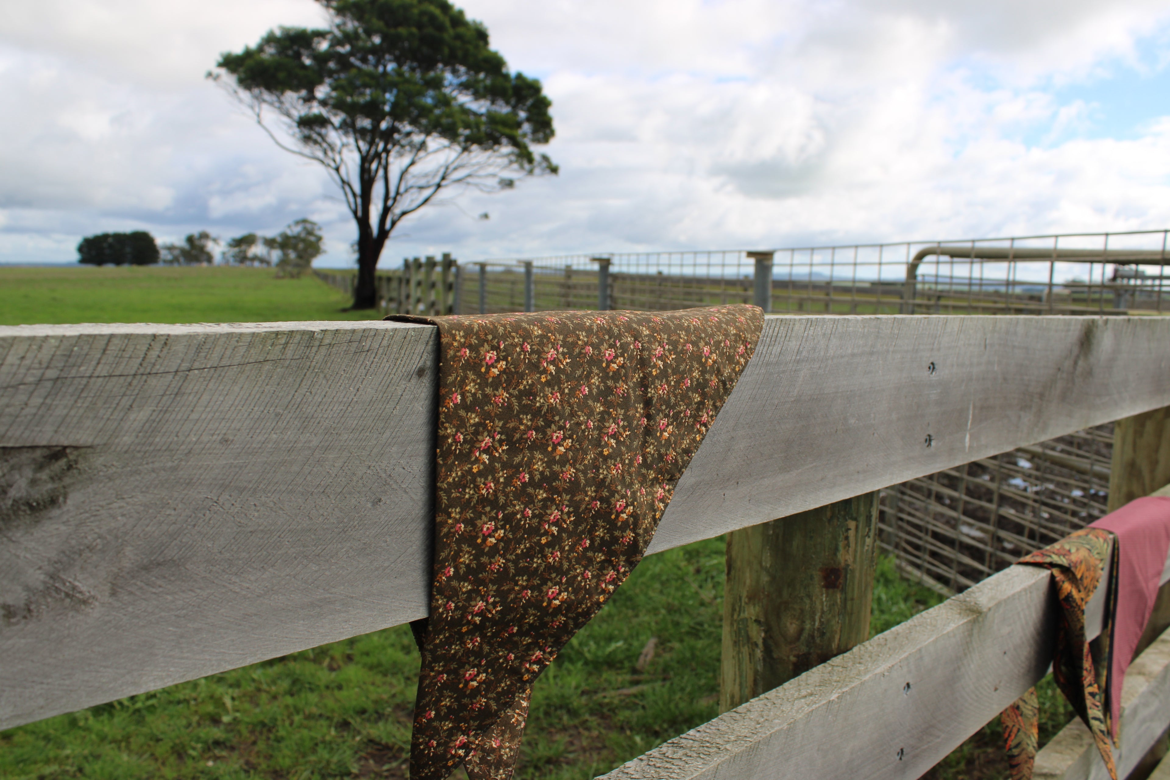 Terracotta Bloom Neck Scarf