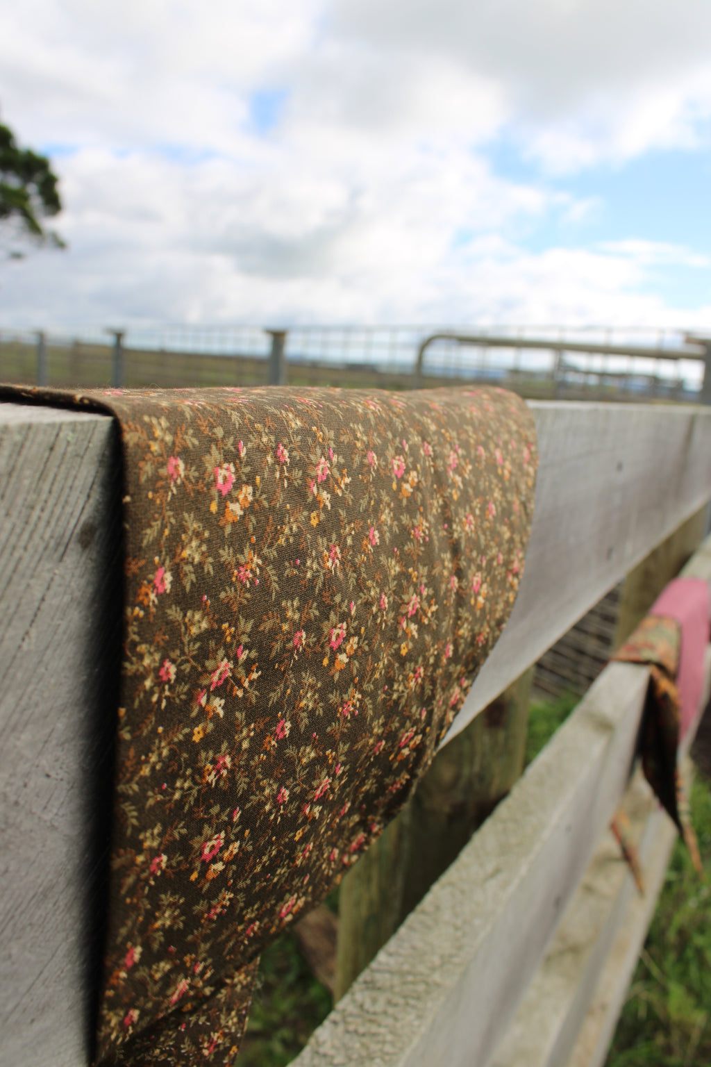 Terracotta Bloom Neck Scarf